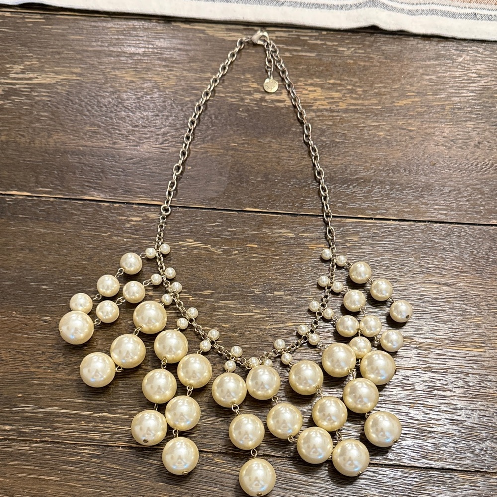 JCrew Statement Pearly Statement Necklace - Picture 1 of 3